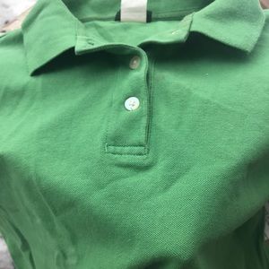 J Crew Green Polo, size Med